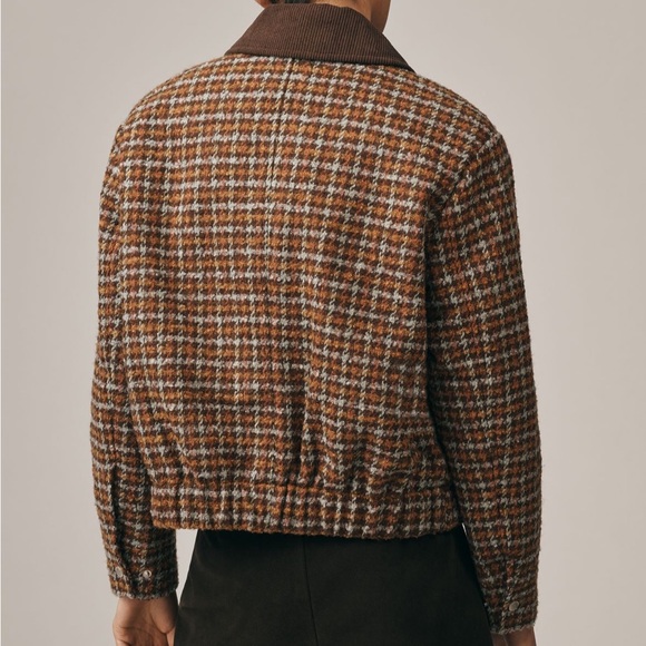 Avec Les Filles Oversized Plaid Bomber Jacket - Picture 3 of 8